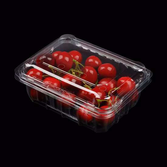 FDA Attestation Pet Transparent Food Grade Plastic Fruit Punnet